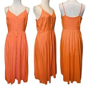 a new day Orange Midi Dress